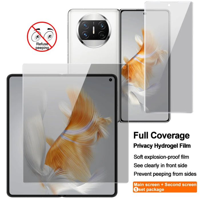 IMAK Anti-peep Hydrogel Film III For Huawei Mate X3 5G / X5 TPU Self Healing Film Front + Inside Screen Protector - 2