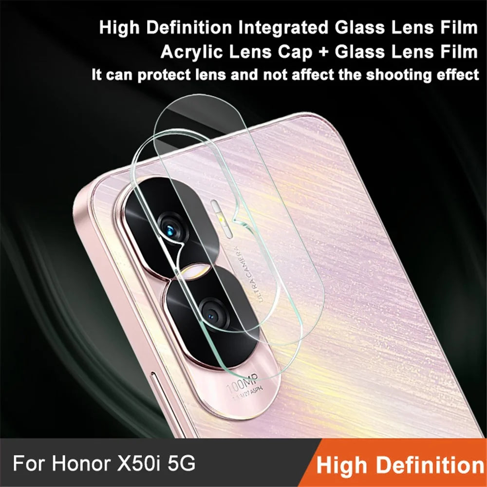 IMAK For Honor X50i Tempered Glass Lens Film Integrated Lens Protector + Acrylic Lens Cap - 2