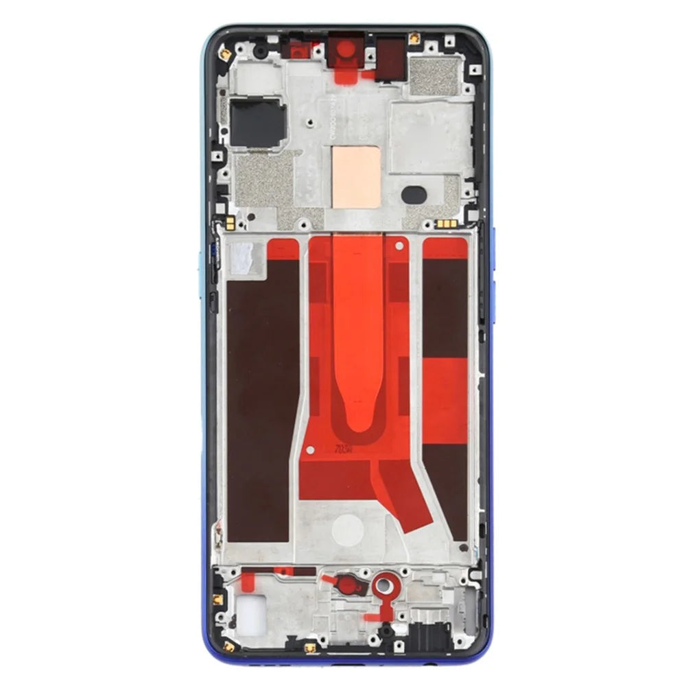For OPPO Reno3 5G / Reno3 Youth / F15 / Find X2 Lite / K7 (2020) Middle Plate Frame Repair Part (A-Side) (without Logo) - Blue - 2