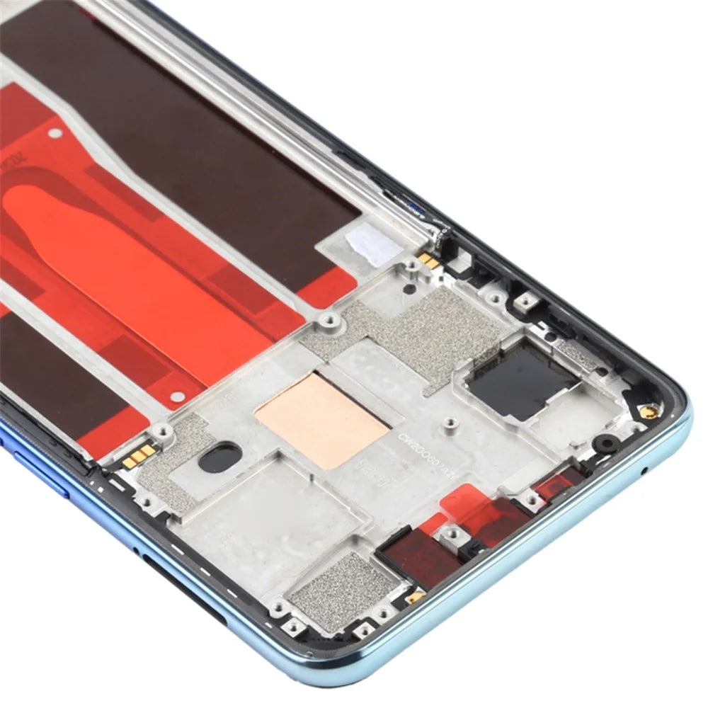 For OPPO Reno3 5G / Reno3 Youth / F15 / Find X2 Lite / K7 (2020) Middle Plate Frame Repair Part (A-Side) (without Logo) - Blue - 4