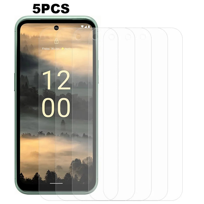 5PCS For Nokia XR21 Tempered Glass Screen Film 0.3mm 2.5D Arc Edge HD Screen Phone Protector - 1