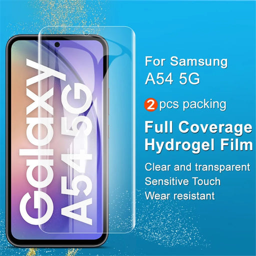 IMAK 2Pcs / Set Hydrogel Film III for Samsung Galaxy A54 5G TPU Screen Film Clear Full Screen Protector - 2