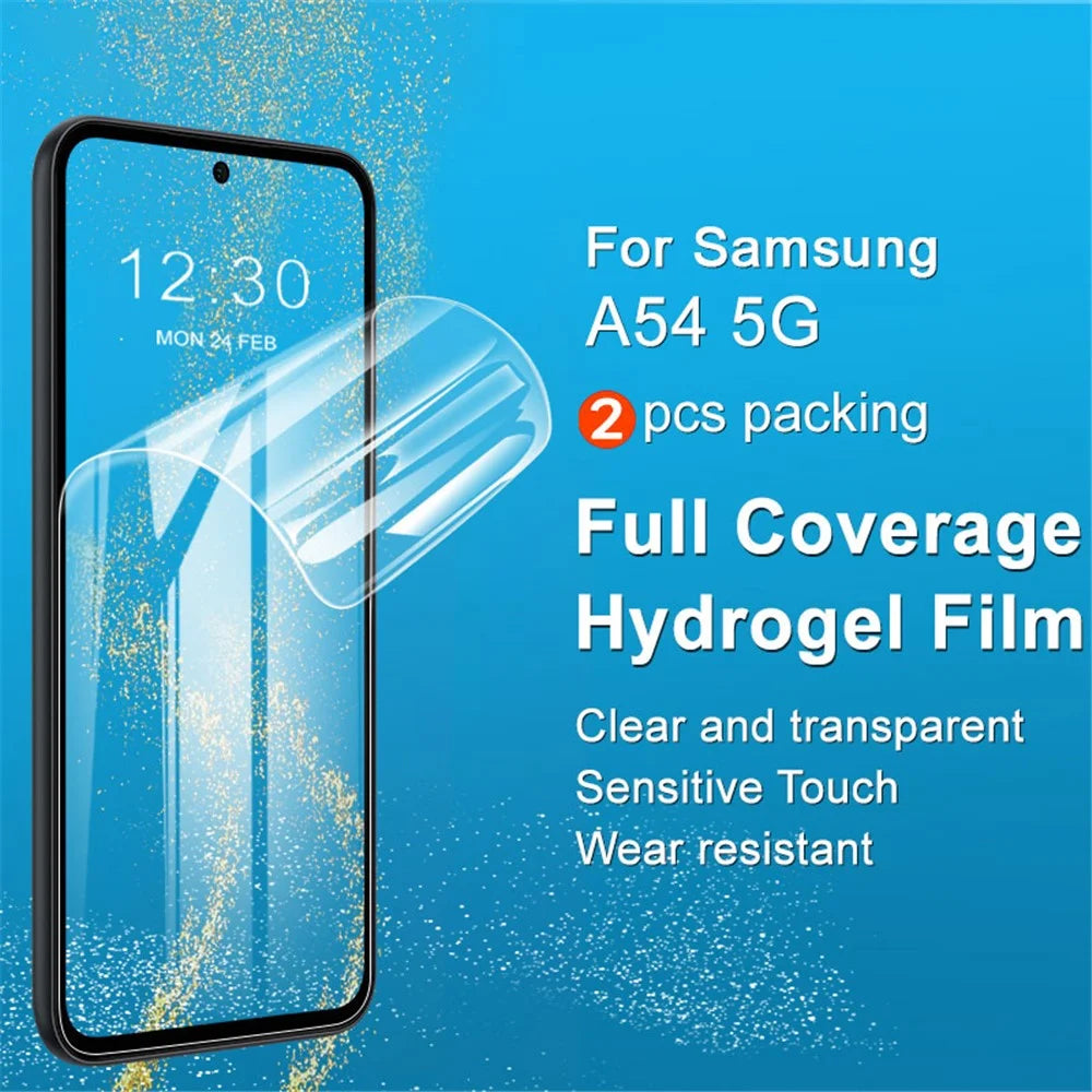 IMAK 2Pcs / Set Hydrogel Film III for Samsung Galaxy A54 5G TPU Screen Film Clear Full Screen Protector - 3