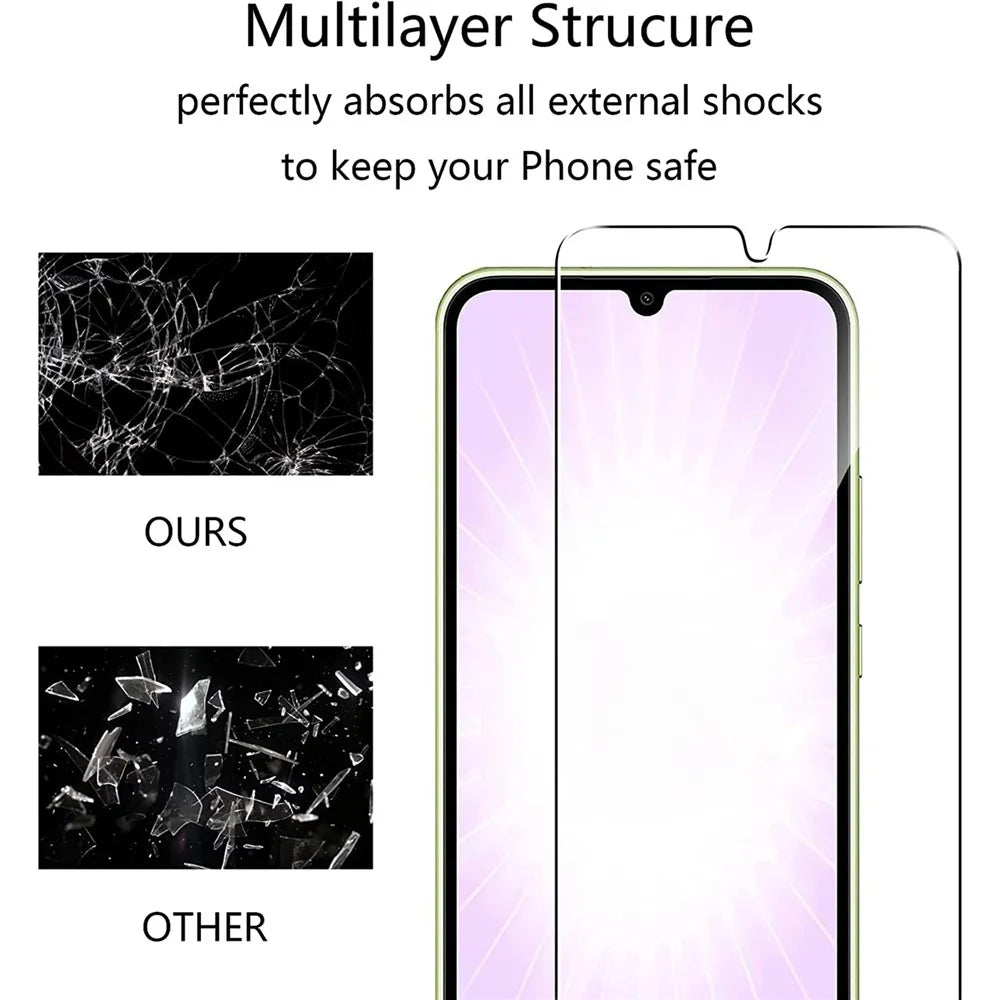2Pcs For Samsung Galaxy A54 4G Screen Protector + Camera Lens Protector HD Clear Tempered Glass Film Lens Film - 6