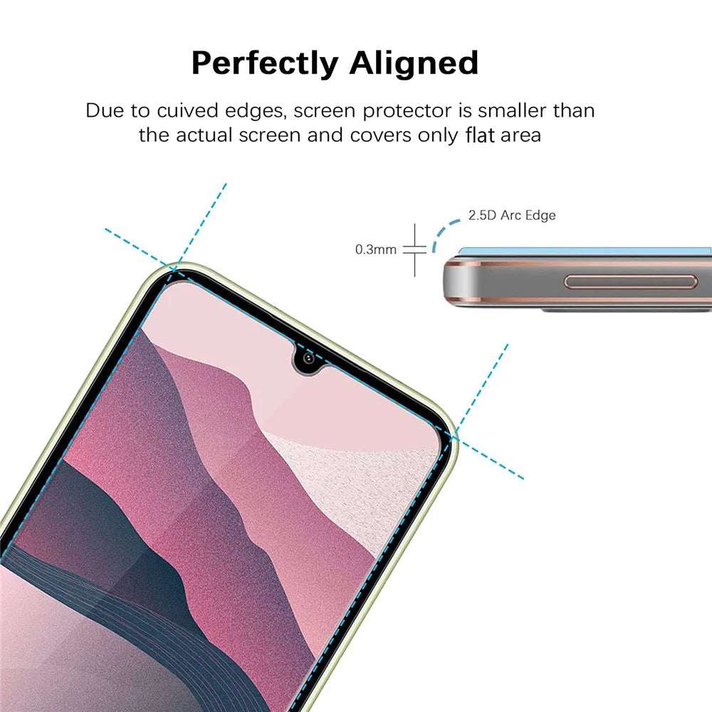 For Samsung Galaxy A54 5G 2.5D Arc Edge Tempered Glass Film 9H Hardness HD Screen Protector - 4