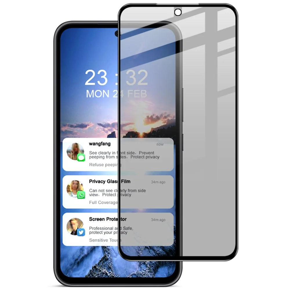 IMAK For Samsung Galaxy A54 5G Anti-spy Phone Screen Protector Privacy Protection Tempered Glass Full Cover Film - 1