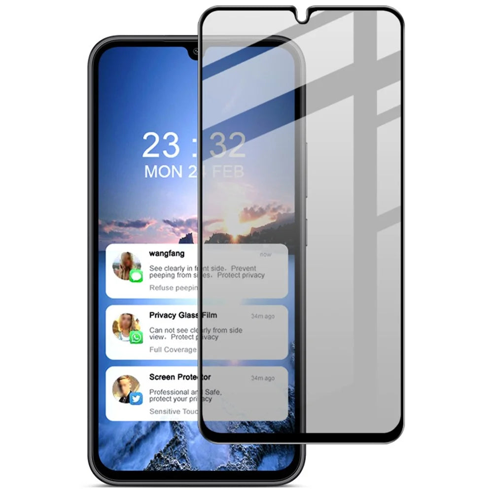 IMAK For Samsung Galaxy A34 5G Anti-spy Tempered Glass Film Full Coverage Phone Screen Protector - 1