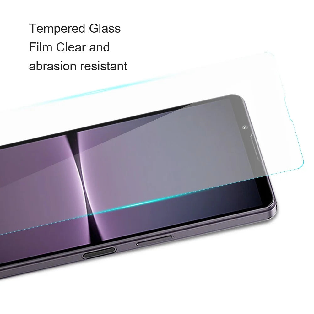AMORUS For Sony Xperia 10 V Phone Screen Protector 2.5D Arc Edge HD Clear High Aluminum-silicon Glass Film - 4