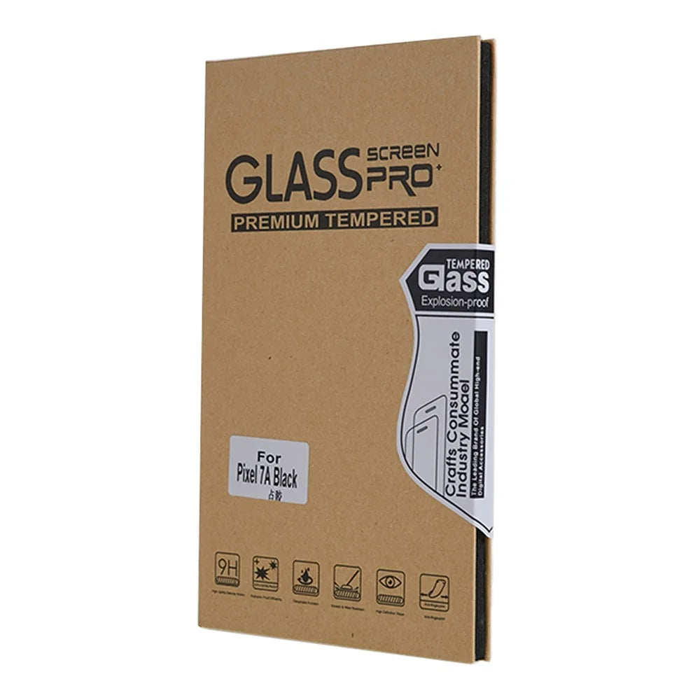 For Google Pixel 7a Silk Printing Screen Protector Full Cover Dispensing Glue Tempered Glass Film - 6