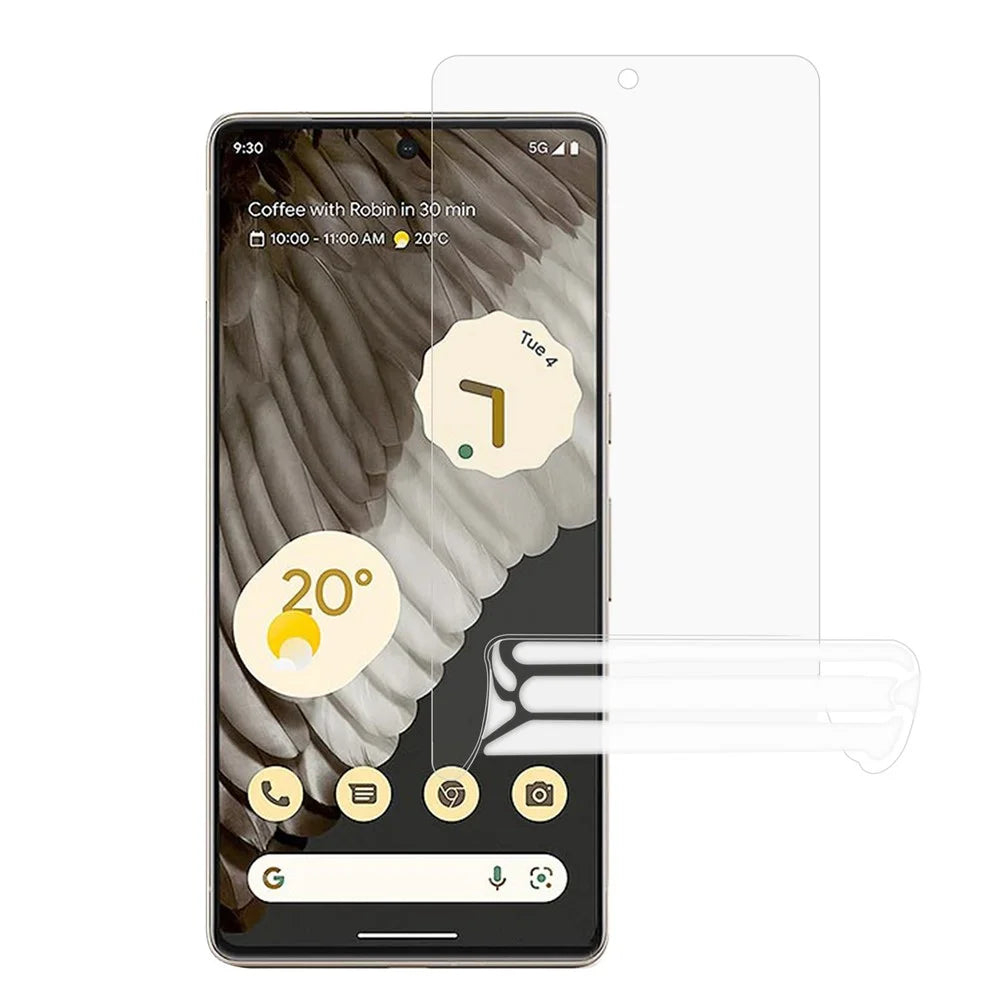 For Google Pixel 7a Soft PET Screen Protector High Definition Anti-Scratch Hydrogel Film - 1