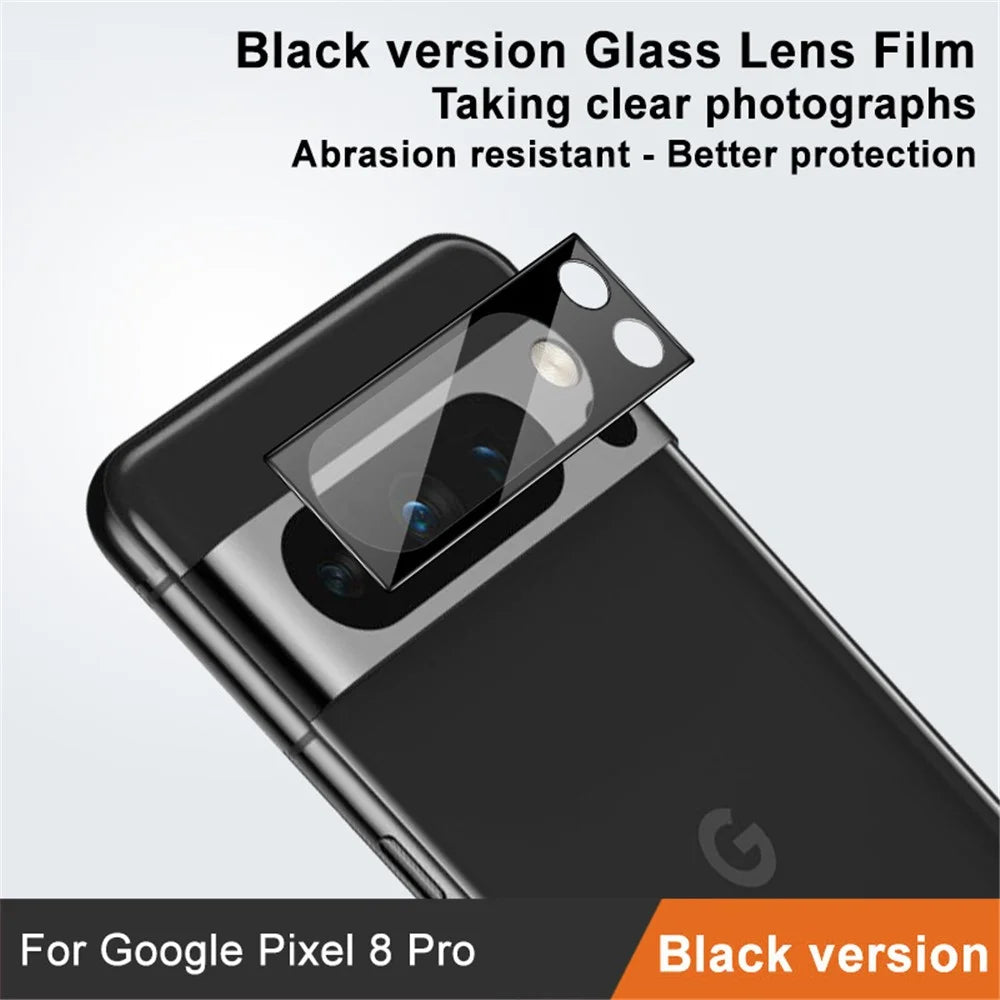 IMAK For Google Pixel 8 Pro Anti-Scratch Camera Lens Protector Tempered Glass Lens Film (Black Version) - 3