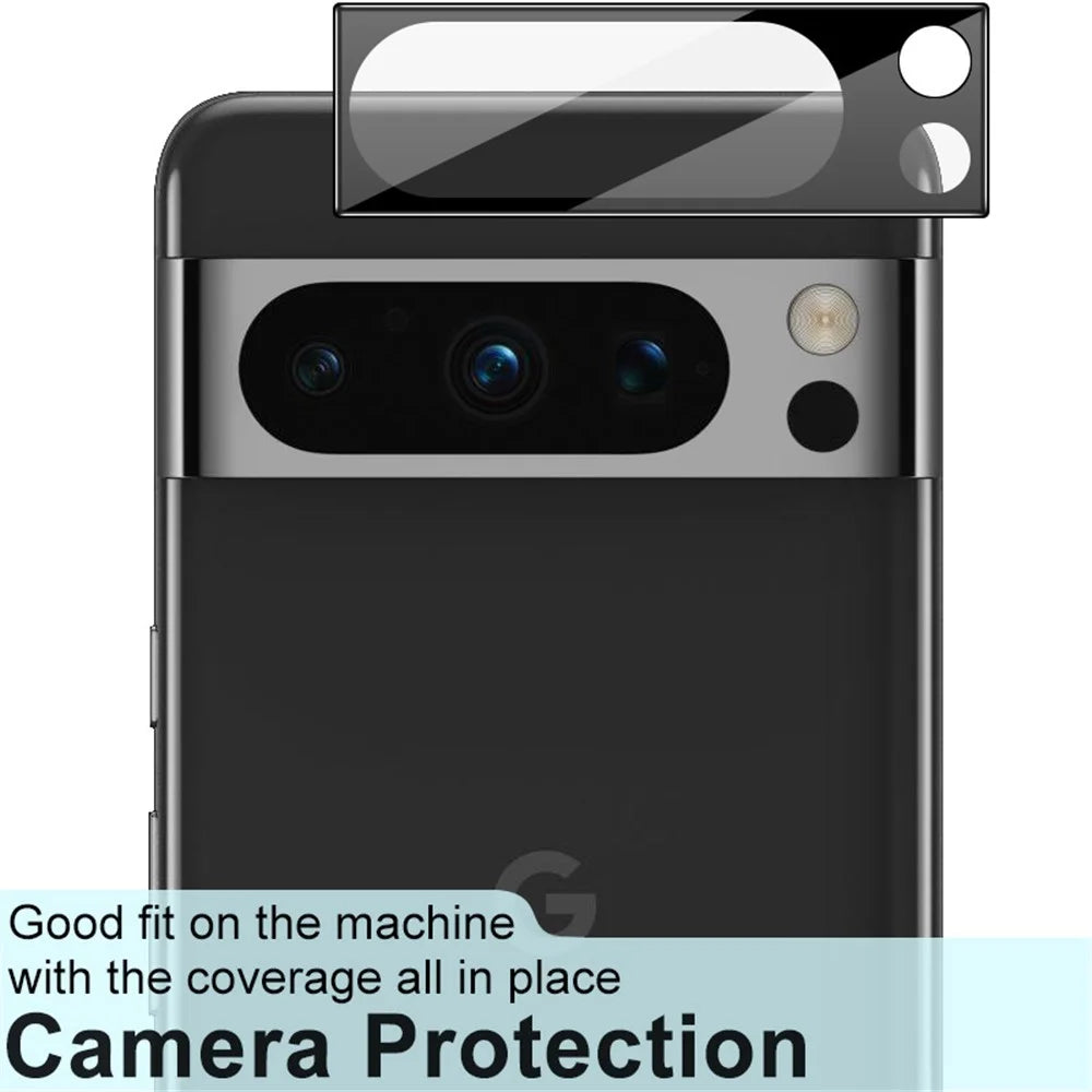 IMAK For Google Pixel 8 Pro Anti-Scratch Camera Lens Protector Tempered Glass Lens Film (Black Version) - 5