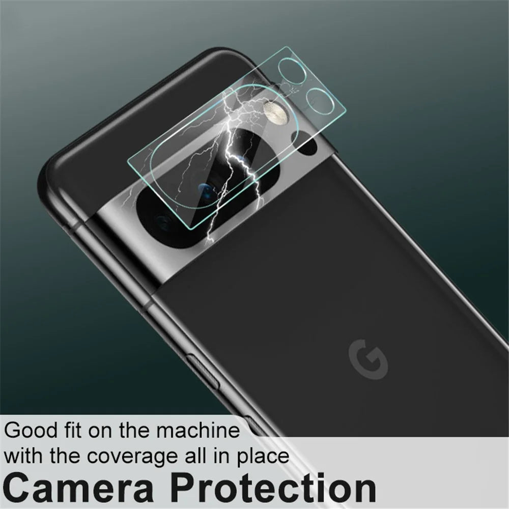 IMAK 2Pcs  /  Set Camera Lens Protector for Google Pixel 8 Pro HD Clear Tempered Glass Phone Lens Film - 5