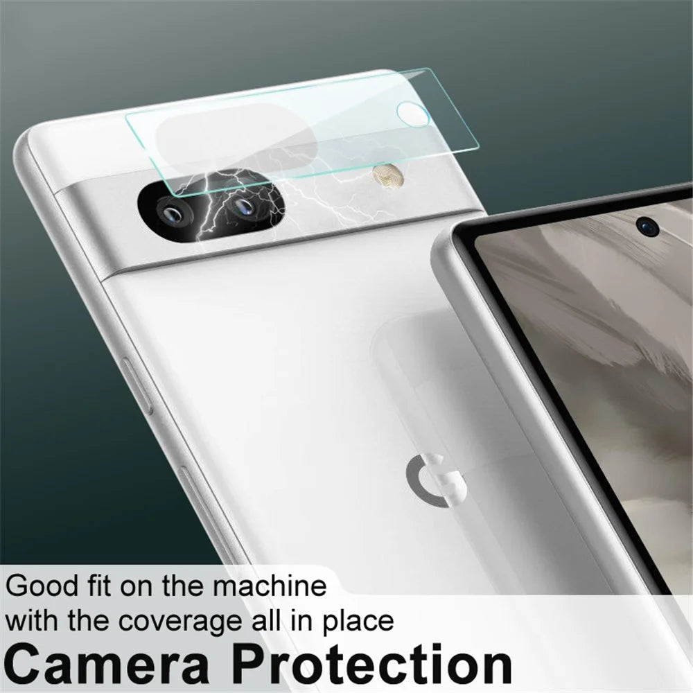 IMAK 2Pcs  /  Set for Google Pixel 7a Camera Lens Protector, Clear Tempered Glass Phone Lens Film - 5