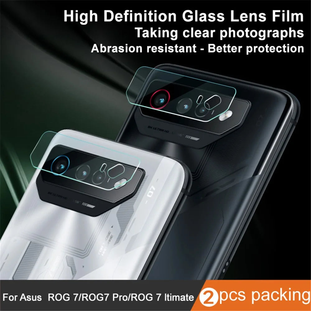 IMAK 2Pcs  /  Set For Asus ROG Phone 7 5G / 7 Pro / 7 Ultimate 5G Camera Lens Protector HD Clear Tempered Glass Lens Film - 3
