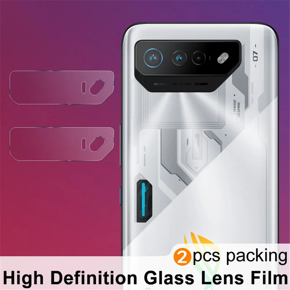 IMAK 2Pcs  /  Set For Asus ROG Phone 7 5G / 7 Pro / 7 Ultimate 5G Camera Lens Protector HD Clear Tempered Glass Lens Film - 4