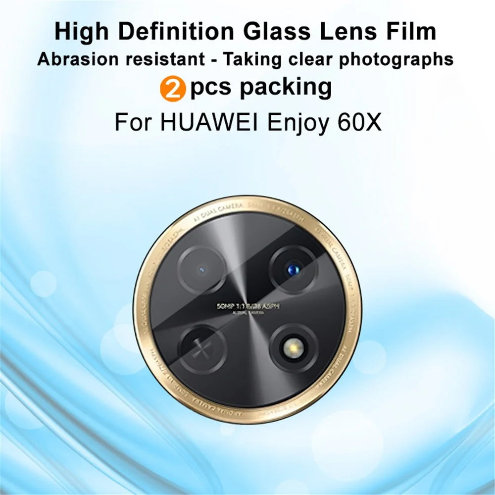 IMAK 2Pcs  /  Set For Huawei Enjoy 60X / nova Y91 4G HD Clear Camera Lens Protector Tempered Glass Lens Film - 2