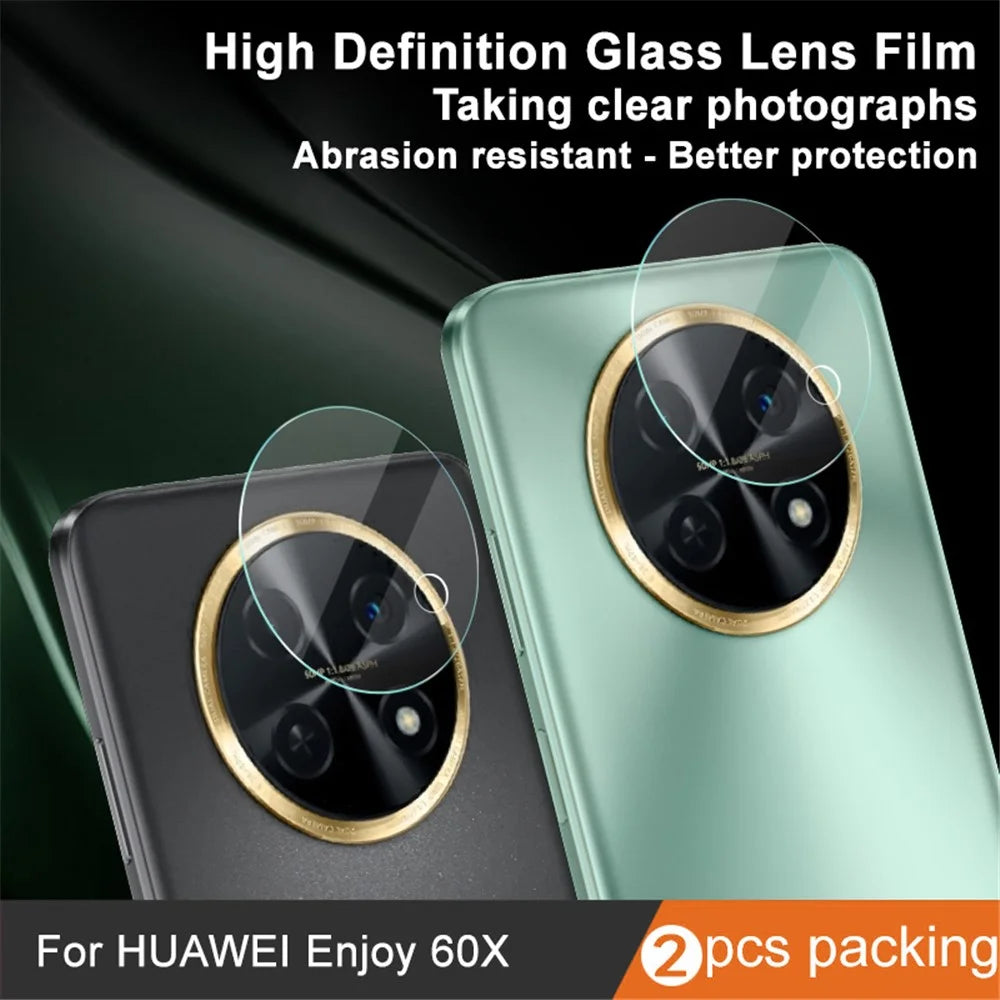IMAK 2Pcs  /  Set For Huawei Enjoy 60X / nova Y91 4G HD Clear Camera Lens Protector Tempered Glass Lens Film - 3
