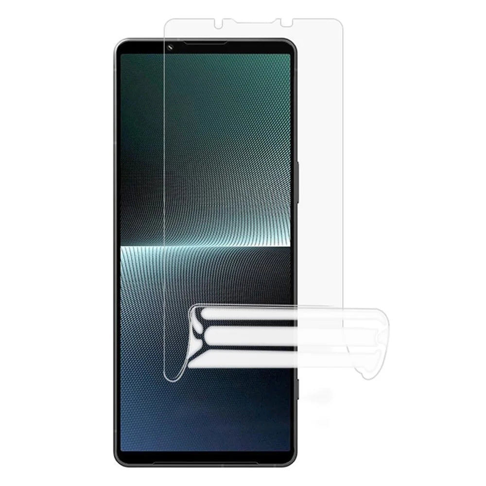 HD Clear Full Screen Protector for Sony Xperia 1 V , Ultra Clear Anti-Glare Soft Hydrogel TPU Phone Screen Film - 1