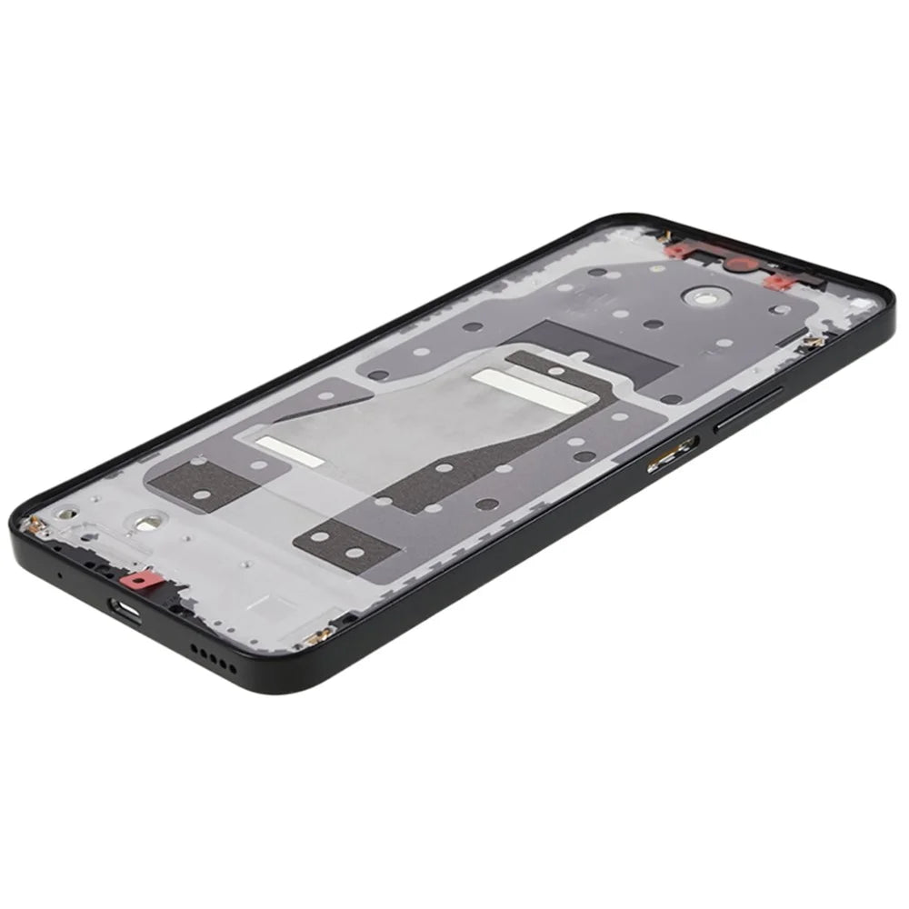 For Honor X8a 4G CRT-LX1 CRT-LX2 CRT-LX3 OEM Middle Plate Frame Phone Spare Part (without Logo) - Midnight Black - 5