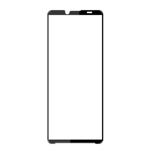 AMORUS 2Pcs For Sony Xperia 10 V Phone Full Screen Protector Silk Printing Tempered Glass Full Glue Film - Black - 2
