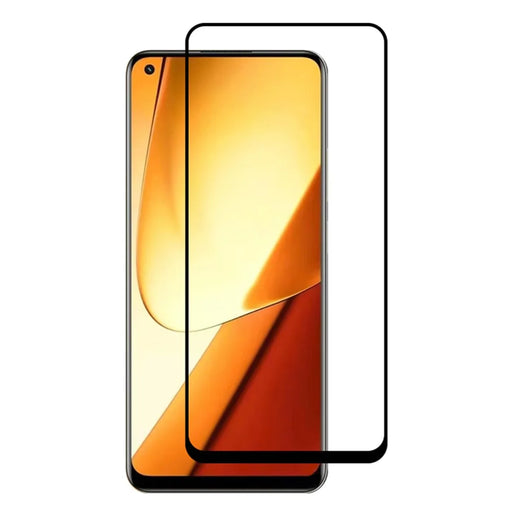 RURIHAI For Realme 11 5G (Global) Black Edge Screen Protector 0.26mm 2.5D Secondary Hardening High Aluminum-silicon Glass Film - 1