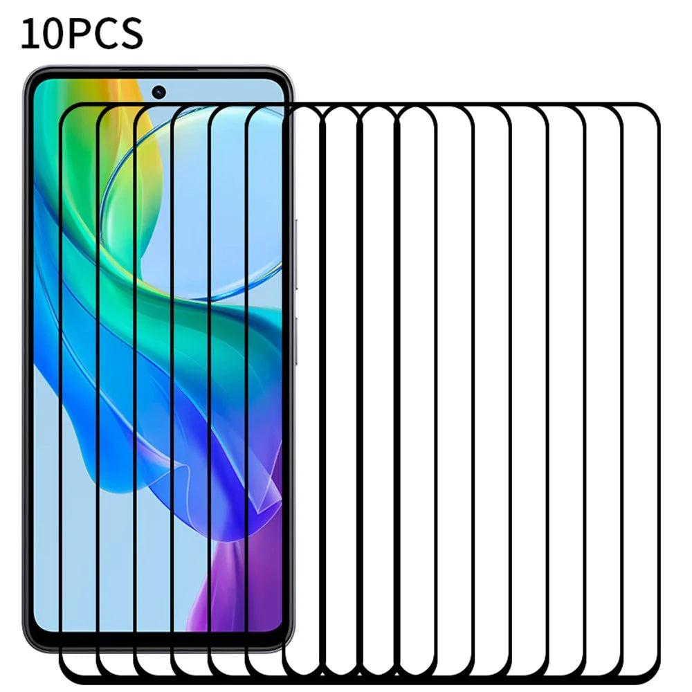 RURIHAI 10Pcs Secondary Hardening Screen Protector for vivo Y78 5G , High Aluminum-silicon Glass 2.5D 0.26mm Film - 1
