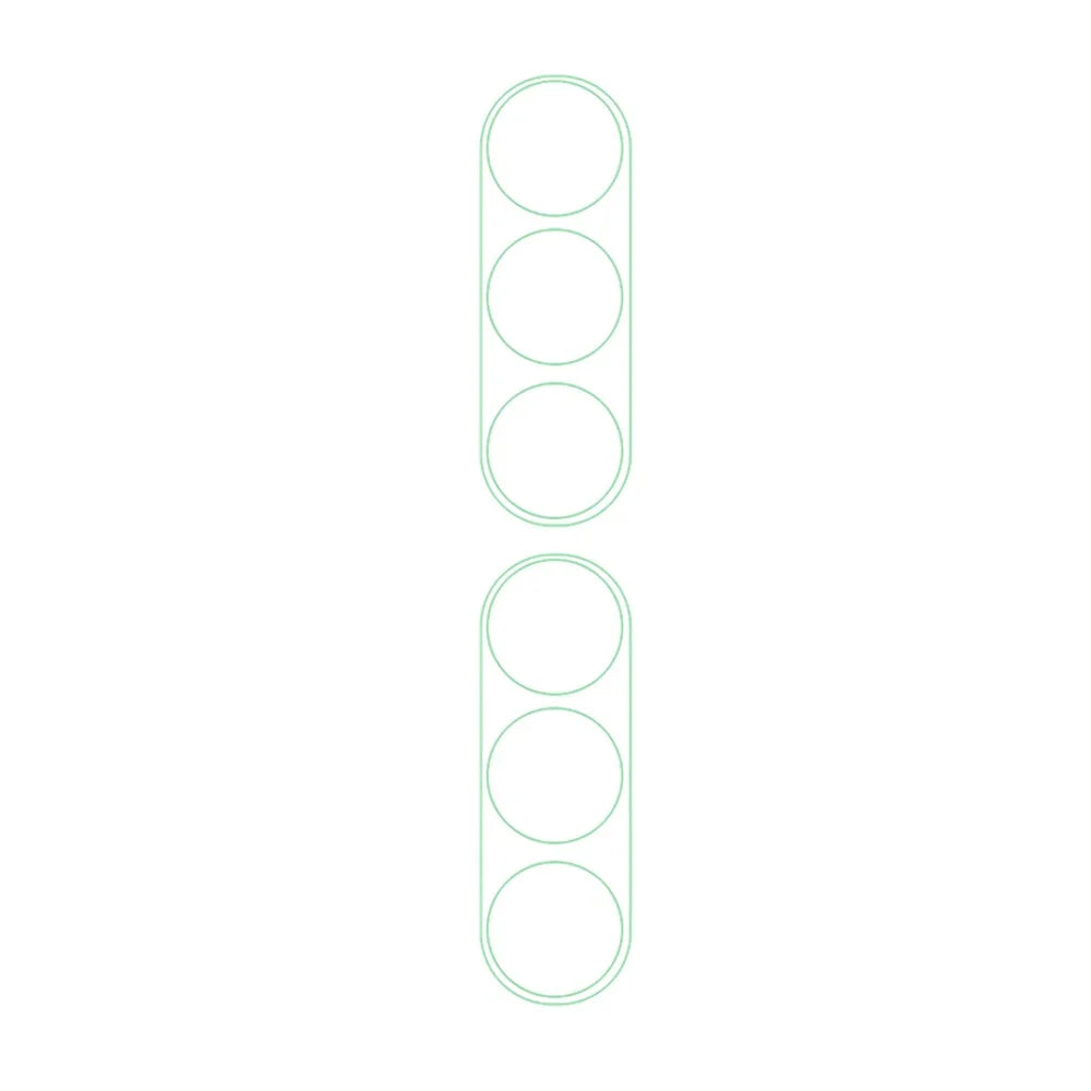 2Pcs Tempered Glass Camera Lens Protector for Samsung Galaxy Z Fold5 5G , 3D Arc Edge HD Clear Phone Back Lens Film - 2