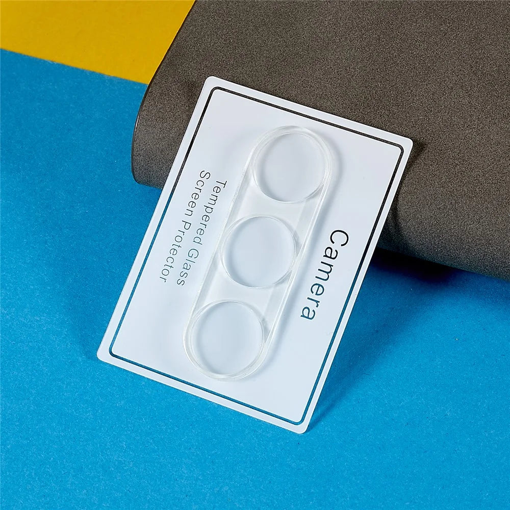 2Pcs Tempered Glass Camera Lens Protector for Samsung Galaxy Z Fold5 5G , 3D Arc Edge HD Clear Phone Back Lens Film - 5