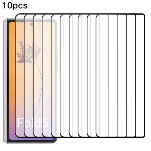 RURIHAI 10Pcs Screen Protector for Samsung Galaxy Z Fold5 5G Secondary Hardening High Aluminum-silicon Glass Film - 1