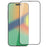 For iPhone 15 Pro Max High Aluminium-silicon Glass Screen Protector Silk Printing Full Cover Film with Dust-proof Net - 1