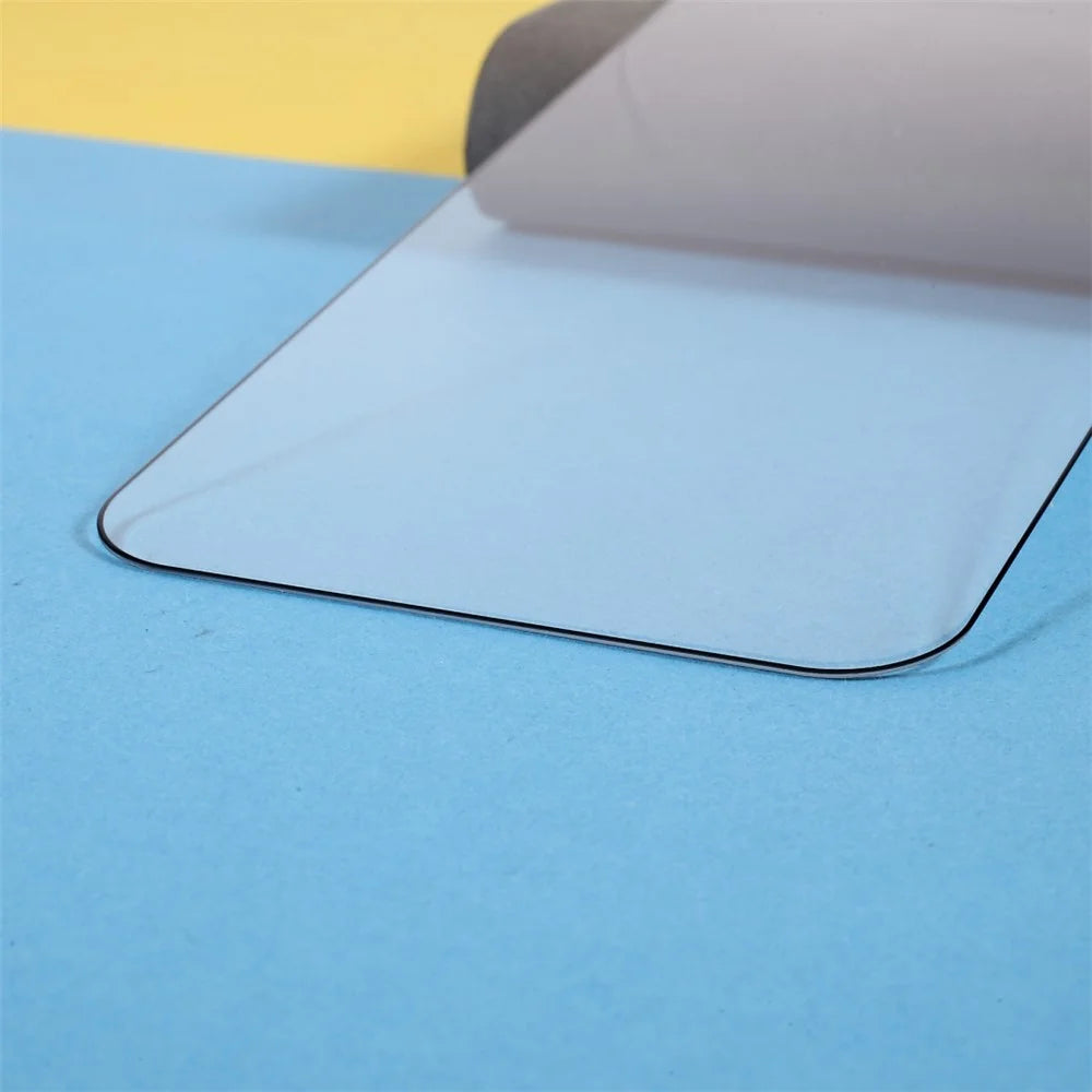 For iPhone 15 High Aluminium-silicon Glass Film Silk Printing Anti-Dust Full Screen Protector - 4