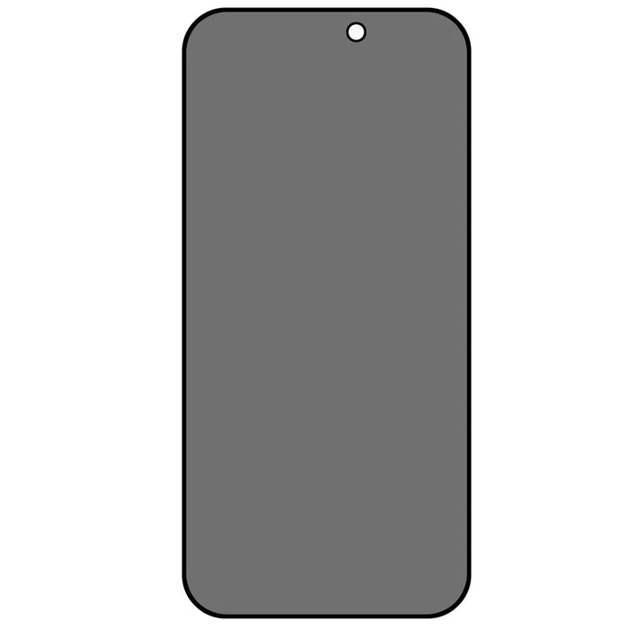 For iPhone 15 Plus Silk Printing Anti-Spy Screen Protector Full Coverage Side Glue Tempered Glass Screen Film - 2