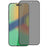 For iPhone 15 Pro Full Coverage Side Glue Tempered Glass Film Silk Printing Anti-Spy Screen Protector - 1
