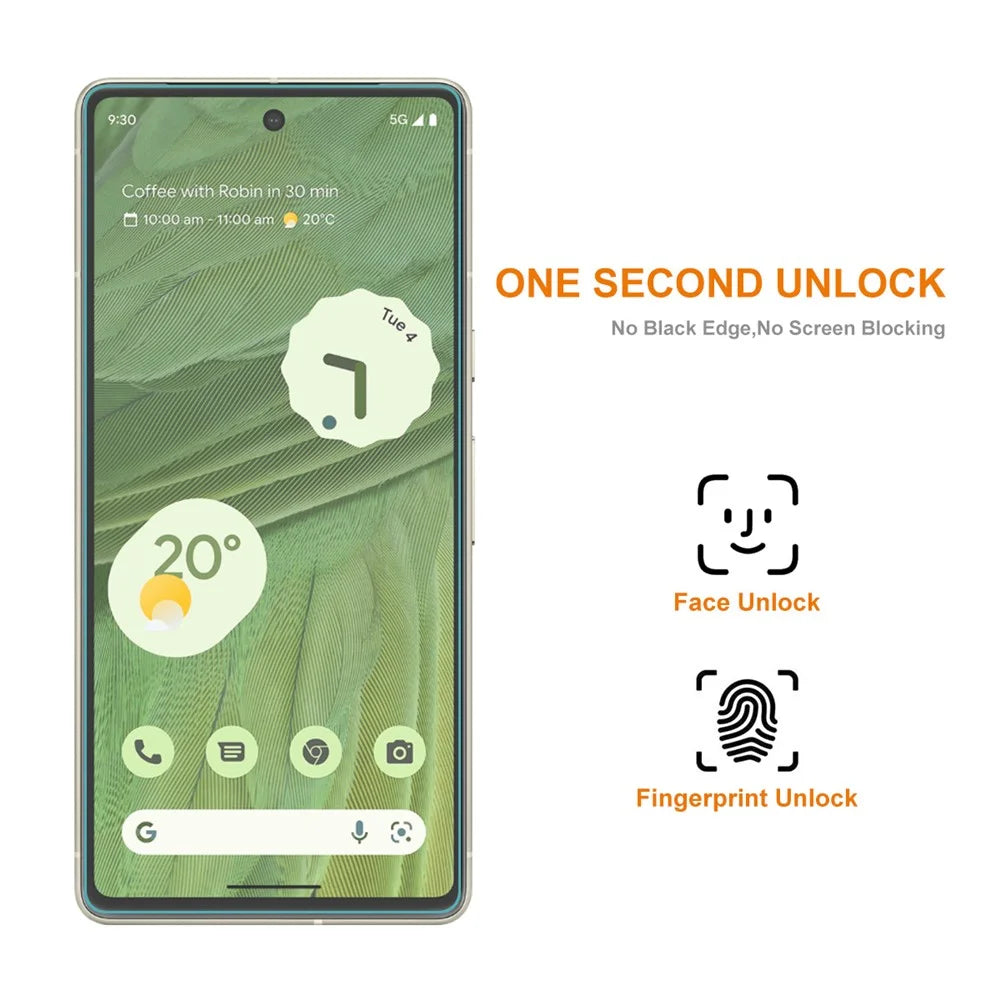 ENKAY HAT PRINCE 2PCS For Google Pixel 7a 0.26mm 9H 2.5D Screen Protector High Aluminium-silicon Glass Film - 3