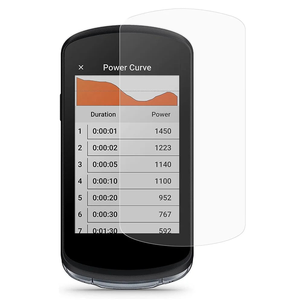 For Garmin Edge 1040 Solar Screen Protector Soft PET Anti-Scratch High Definition Film - 1
