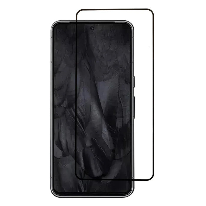 For Google Pixel 8 Silk Printing Full Screen Protector HD Clear Full Glue Tempered Glass Phone Screen Film - 1