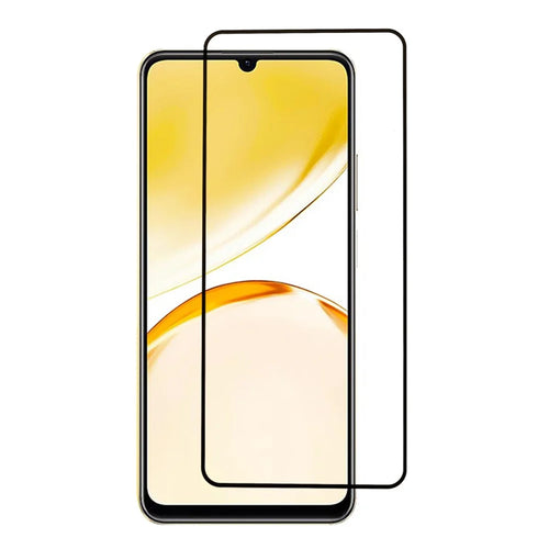 For Realme Narzo N53 4G / C53 (Global) / C53 (India) / C51 Full Screen Protector Silk Printing Full Glue Tempered Glass Film - 1