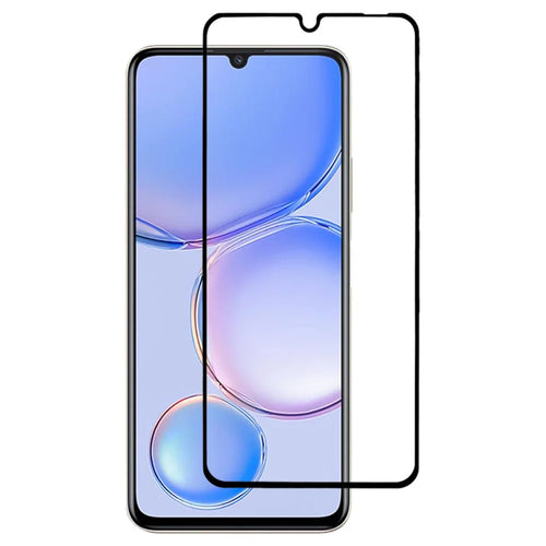 For Huawei nova Y71 4G Full Glue Full Screen Protector Silk Printing Tempered Glass HD Clear Phone Film - 1