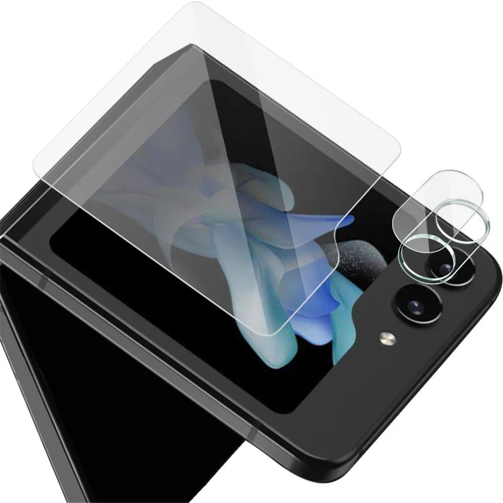 IMAK For Samsung Galaxy Z Flip5 5G HD Tempered Glass Camera Lens Protector Integrated Lens Film Set with Back Screen Film - 1