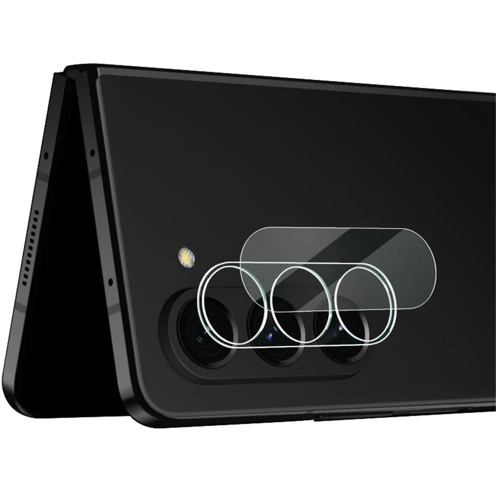 IMAK For Samsung Galaxy Z Fold5 5G HD Clear Integrated Camera Lens Film Clear Tempered Glass Lens Protector + Acrylic Lens Cap - 4