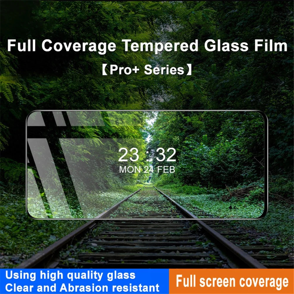 IMAK Pro+ Series for Honor X50i 5G / 90 Lite 5G Full Covering Tempered Glass Protector Full Glue Clear Phone Screen Film - 3