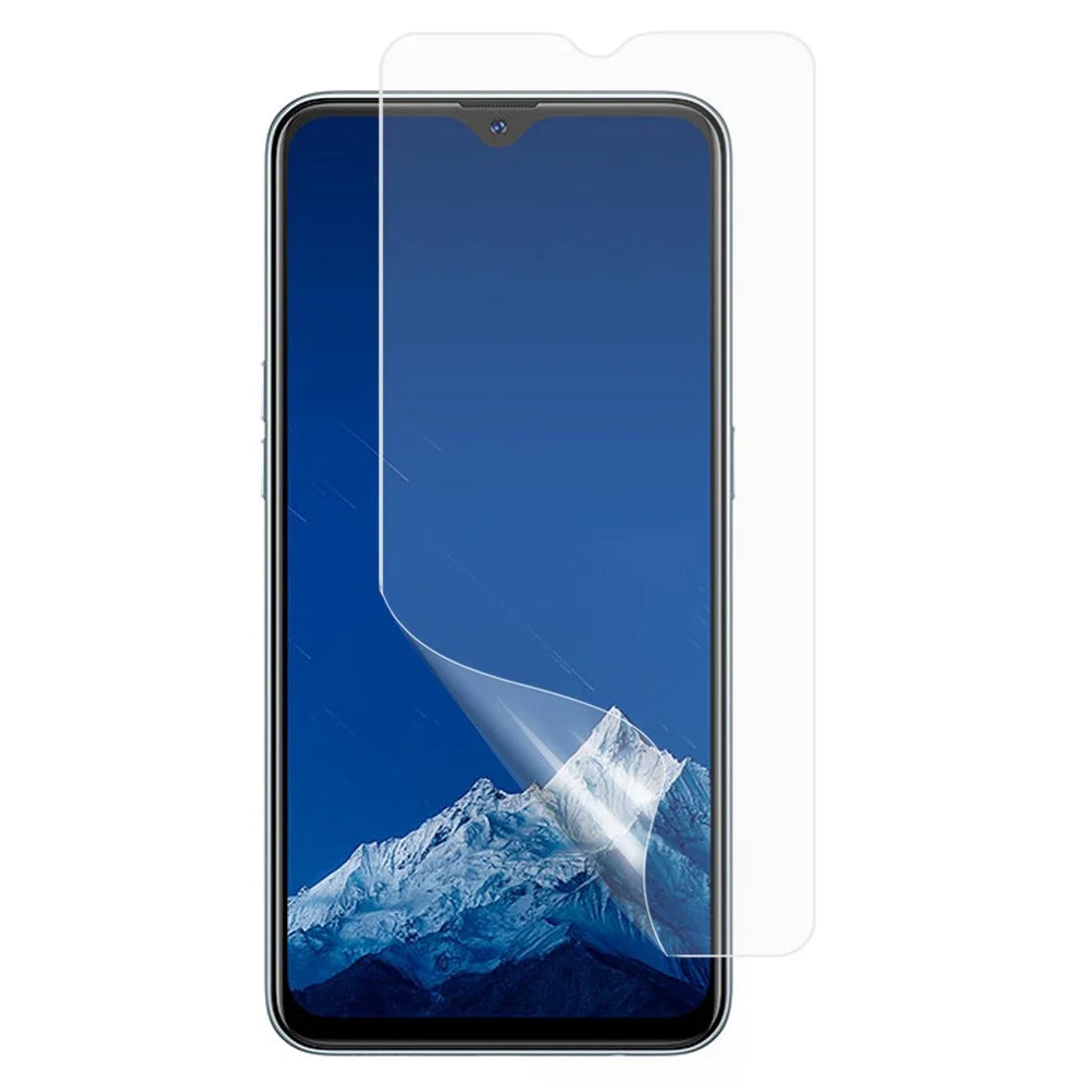 For Oppo A11k High Transparency Phone Screen Protector Soft PET Scratc-Resistant Clear Screen Film - 1