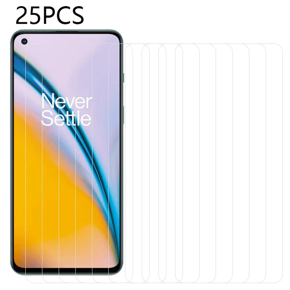 25Pcs For OnePlus Nord 3 5G / Ace 2V HD Clear Tempered Glass Film Anti-Scratch Screen Protector (No Package, with Wipes Set, Dust-absorber, Guide Sticker) - 1