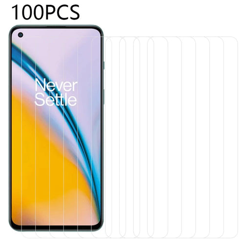 100Pcs For OnePlus Nord 3 5G / Ace 2V Phone Screen Protector Dust-Proof Tempered Glass Screen Film (No Package, with Wipes Set, Dust-absorber, Guide Sticker) - 1