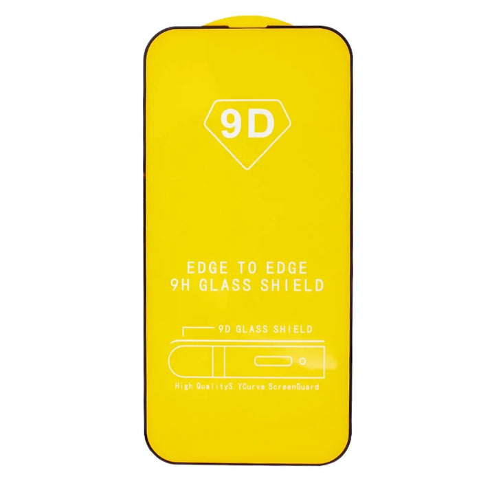For iPhone 15 Pro Tempered Glass Screen Protector Full Coverage HD Clear Side Glue 9D Film - 2