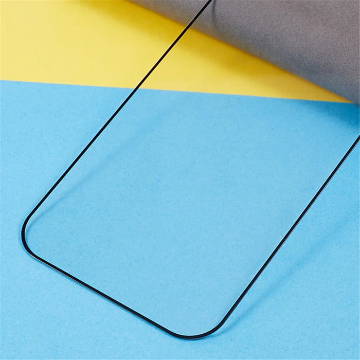 For iPhone 15 Tempered Glass Film Clear Side Glue 9D Anti Scratch Full Screen Protector - 5