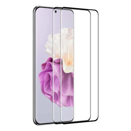 ENKAY HAT PRINCE 2PCS For Huawei P60 / P60 Pro / P60 Art Full Screen Protector Full Glue 0.26mm 9H 3D Curved Tempered Glass Support Fingerprint Unlock - 1