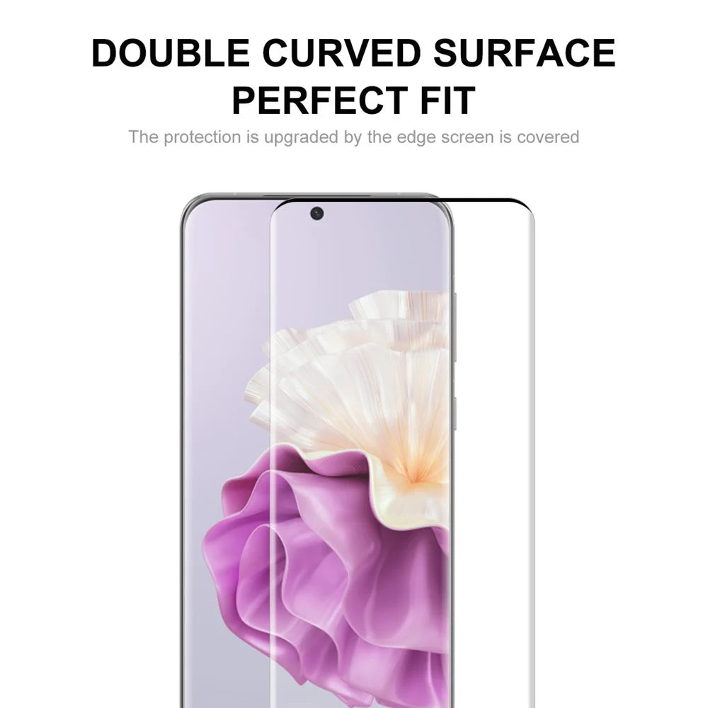 ENKAY HAT PRINCE Screen Protector for Huawei P60 / P60 Pro / P60 Art 3D Curved Side Glue Tempered Glass Support Fingerprint Unlock - 2