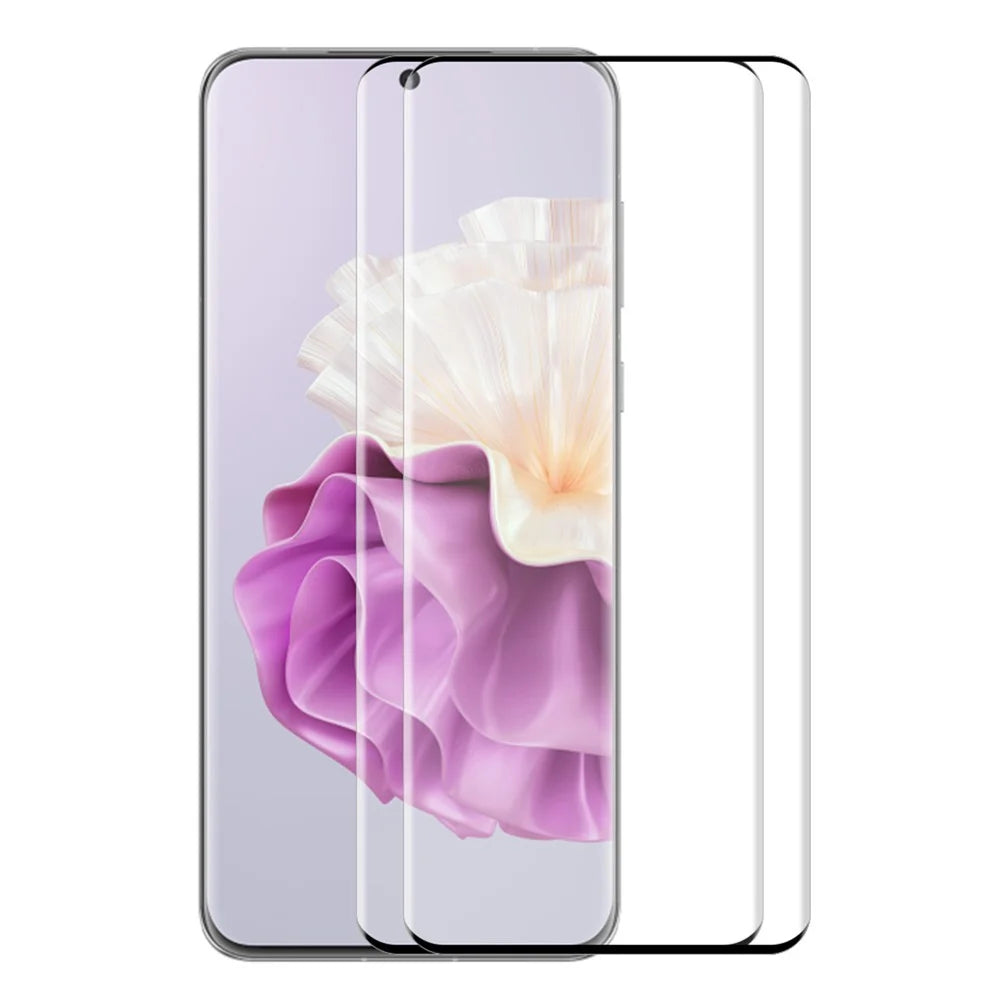 ENKAY HAT PRINCE 2PCS For Huawei P60 / P60 Pro / P60 Art Full Screen Protector Side Glue 3D Curved Tempered Glass Support Fingerprint Unlock - 1